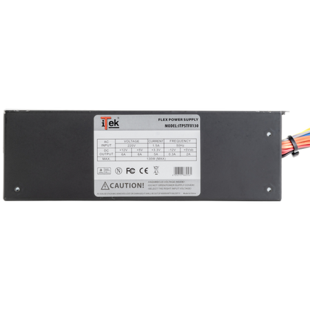 Alimentatore FLEX ATX - 130W- 2xSata- 20+4Pin- 4Pin- Adattatore 4pin a Sata. 55x48x170mm