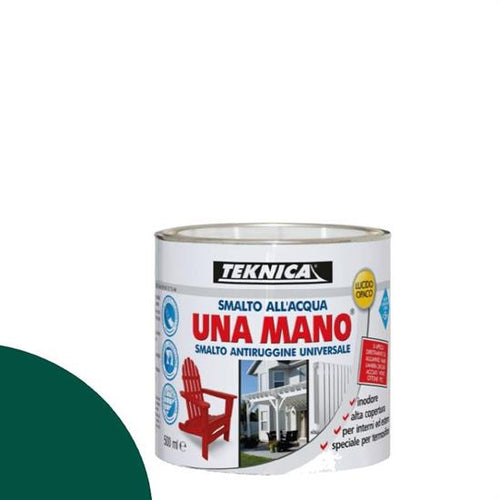 TEKNICA - UNAMANO SMALTO ALL'ACQUA 125ML VERDE LUCIDO