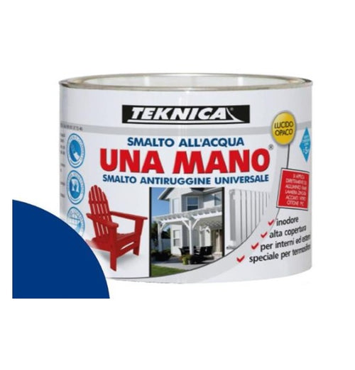TEKNICA - UNAMANO SMALTO ALL'ACQUA 125ML BLU LUCIDO