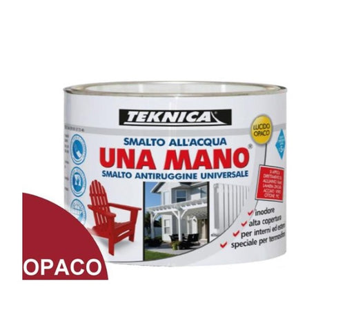 TEKNICA - UNAMANO SMALTO ALL'ACQUA 125ML ROSSO OPACO