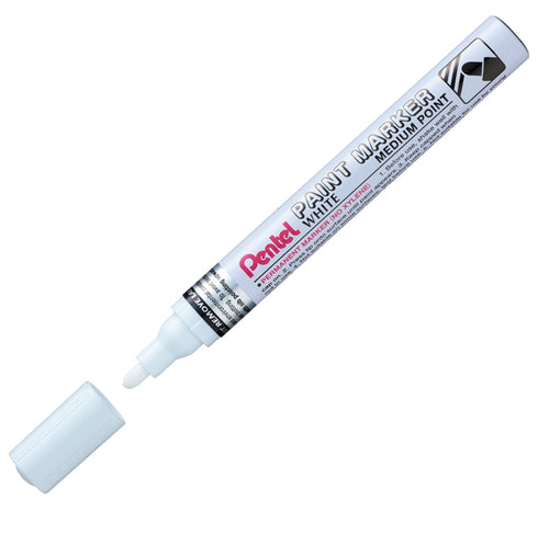 Marcatore Paint Mmp10 Punta Media Vernice Bianco Pentel