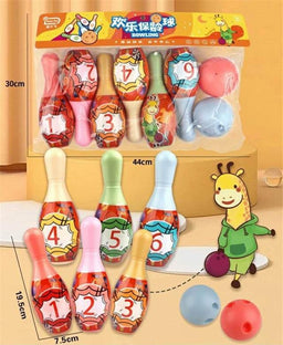 Set Bowling 12 Pezzi Per Bambini In Schiuma PU – Gioco Da Interni/esterni Con Birilli E Borsa, 2-6 Anni - 2