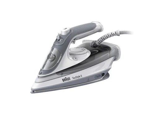 Braun texstyle 5 si 5078 gy ferro da stiro a secco e a vapore eloxalplus soleplate 2800 w grigio, bianco - SI5078GY