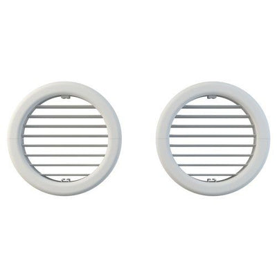 Griglia ventilazione 2 pz pieghevole condizionatore unico viti d. 16cm b0564