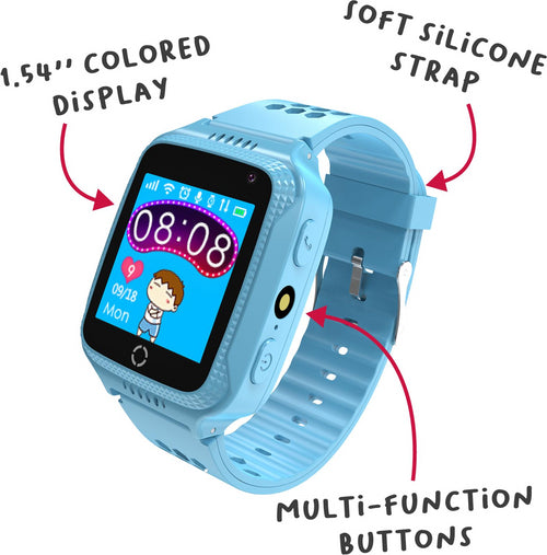Celly smartwatch for kids blue kidswatchlb - 8021735196273