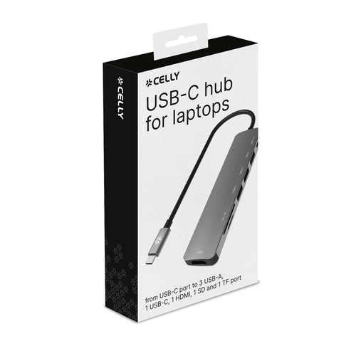 Hub c to 3usb 1c 1hdmi 1tf 1sd - PROHUB7IN1SV
