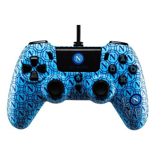Gamepad qubick acp40167 playstation 4 ssc napoli 2.0 wired light blue