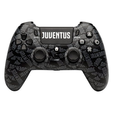 Gamepad qubick cop40004 playstation 4 juventus pattern black e white