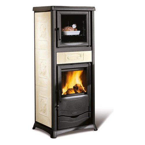 Stufa legna nordica 7112391 rossella plus forno 5.0 panna