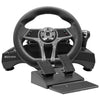 Volante e pedaliera simulatore guida playstation 4 hurricane+5 wheel black e grey 90429