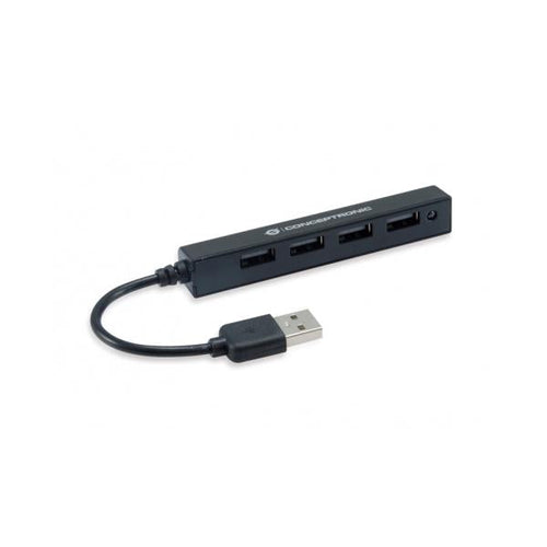 HUB USB 2.0 4 PORTE BK 4*USB A