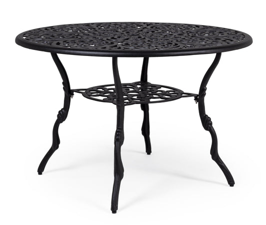 Tavolo tondo "Victoria" in alluminio da esterno per giardino e veranda Ø 110 cm