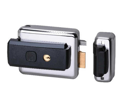 ISEO - ELETTROSERRATURA 52N515 SERIE 5 .50/80 REVERSIBILE DESTRA E SINISTRA, SCROCCO CILINDRO FIX C/PIASTRA