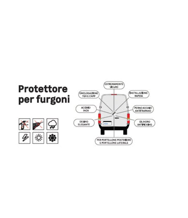 IRONMINT - MERONI KIT SICUREZZA UFO PER FURGONI NICHELATO 402100170