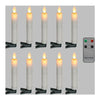 Candele led lotti 69039 10 pz con clip e telecomando