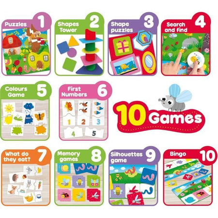 Raccolta di 10 giochi educativi - Carotina Baby - Giochi autocorrettivi - LISCIANI