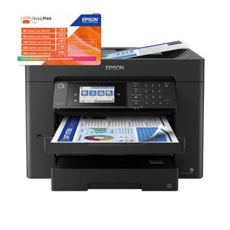 Stampante Multifunzione Epson Workforce WF-7840DTWF - Ink-jet A3 - Stampante / fotocopiatrice / scanner / Fax - Vel. fino a 25 Ipm - ADF - Usb, Lan, WiFi