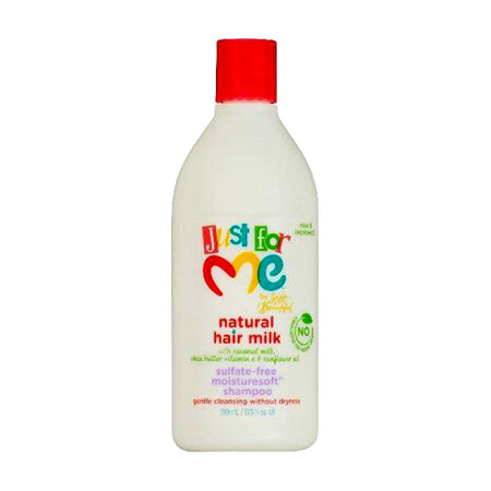 JUST FOR ME SOFT & BEAUTIFUL NATURAL HAIR MILK MOISTURESOFT SULFATE-FREE & SHAMPOO GENTLE CLEANSING WITHOUT DRYNESS 399ML PER CAPELLI