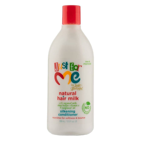 JUST FOR ME SOFT & BEAUTIFUL NATURAL HAIR MILK SILKENING CONDITIONER NOURISHES & STRENGTHENS 399ML PER CAPELLI
