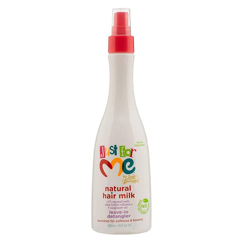 JUST FOR ME SOFT & BEAUTIFUL NATURAL HAIR MILK LEAVE - DETANGLER NOURISHES FOR SOFTNESS & BOUNCE 295ML PER CAPELLI