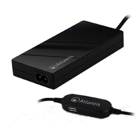 Alimentatore universale automatico ultraslim x notebook atlantis p008-sc-90su 90w,10connet intercambiabili(incluso hp),porta usb