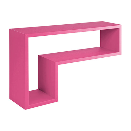 Mensola in legno Lettera L da parete design moderno con fissaggio a scomparsa