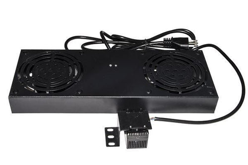 Armadio rack kit 2 ventole con term ostato per armadi rack a muro nero - LKVENT2