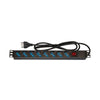 Multipresa da rack 19in 8 prese universali con interruttore spina italiana 16a - LK10051