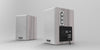 Casse acustiche preamplificate empire 64w bianco, supporto di montaggio a parete, 2 ingressi audio rca stereo - WB-64