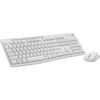 Kit tastiera + mouse Logitech Wireless MK295 Silent Combo - Tastiera wireless - 2.4 GHz - mouse con ricevitore wireless USB - Tecnologia SilentTouch - Bianco