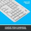 Logitech Kit Tastiera+mouse Wireless Usb Bianco Mk295 920-009821