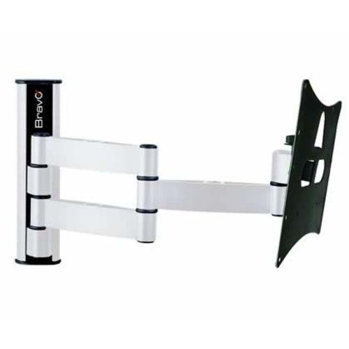 Supporto tv bravo lcd10b 23- 40, max kg 20, attacco max 10x10cm, adat. 20x10/20x20 white - orientabile -10°/+15° - 92402624