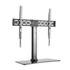 Bravo tv stand 1 - staffa da tavolo con base in cristallo temperato per tv 32/55 - max 40 kg - vesa 600x400 - BRATVSTAND