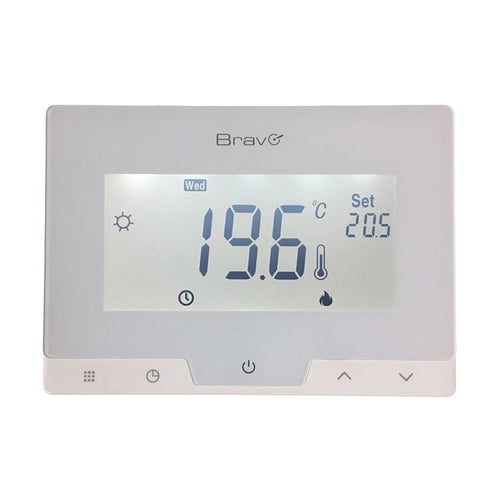 Bravo glam (93003110) - cronotermostato digitale - display 3.78 - programmazione automatica o manuale - BRA93003110
