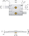 PREFER - COPPIA SERRATURE LATERALI DESTRA E SINISTRA PER SERRANDE SPORGENZA CILINDRO 5.5 MM
