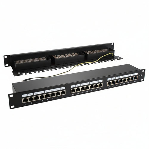 Pann.1u con 24 rj45s cat.6 nero - WPC-PAN-6F-24