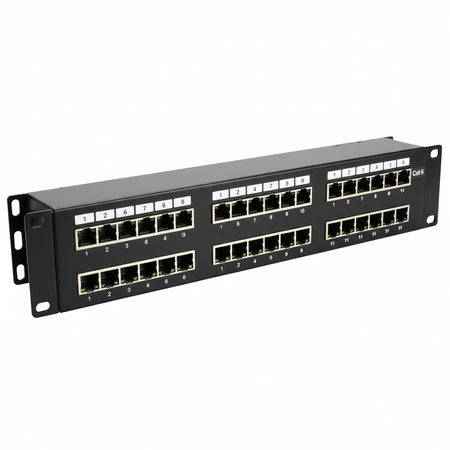 Pann.1u con 24 rj45s cat.5e nero - WPC-PAN-5F-24