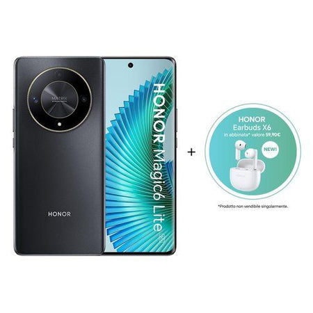 Honor magic6 lite 5g + earbuds x6 17,2 cm (6.78\") doppia sim android 13 usb tipo-c 8 gb 512 gb 5300 mah nero - 8032976169179