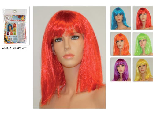 Parrucca liscia colorata