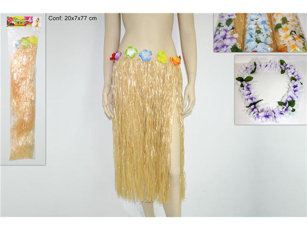 Gonna con Collana Fiorellini Hawaiana
