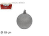 Palla 15cm glitterara silver.