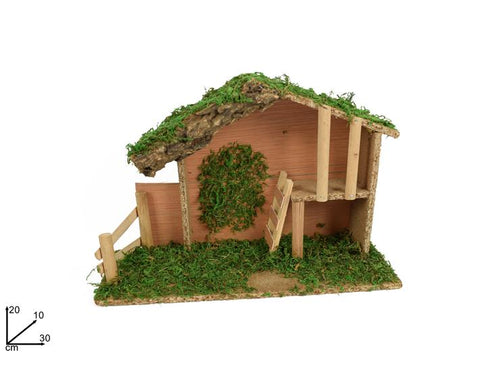 Capanna vuota con muschio h20cm.