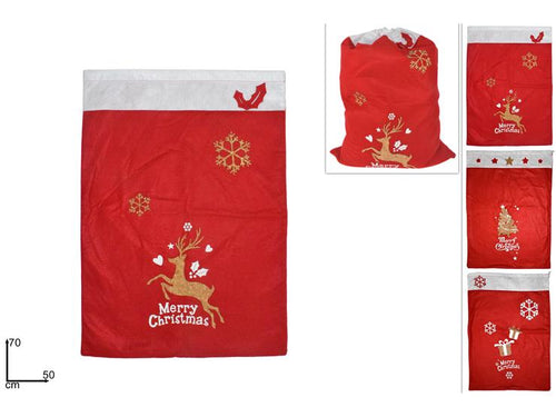 Sacco regalo natalizio 50x70cm