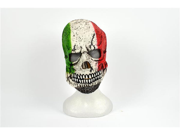 Maschera Teschio Bandiera Italia