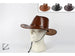 Cappello cowboy in cuoio