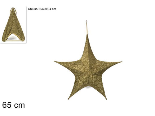Stella appendino richiudibile 65cm. bianco o argento