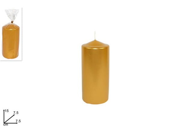 Candela 15x7,5cm Oro
