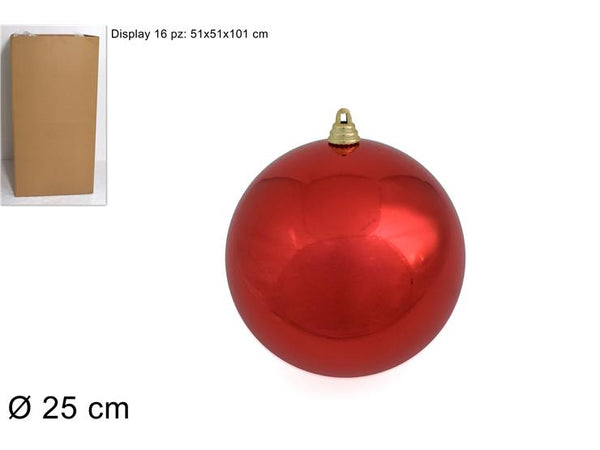 Palla 25cm Lucida Rossa