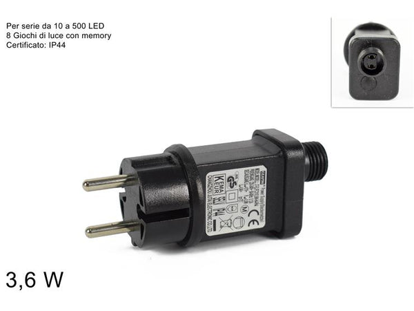 Trasfomatore Mini da 10 a 500 Led con 8 Giochi di Luce