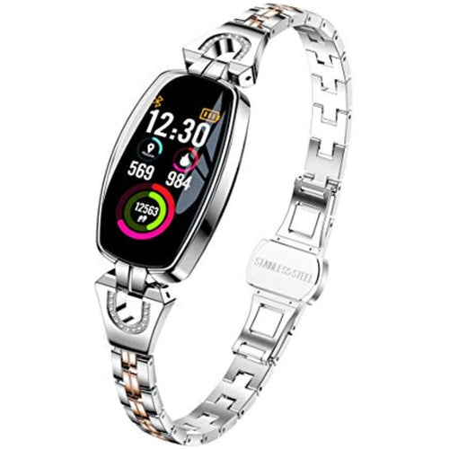 I-bike smart lux resistente all’acqua ip67 display tft bluetooth per fitness con contapassi e cardiofrequenzimetro colore argento - italia